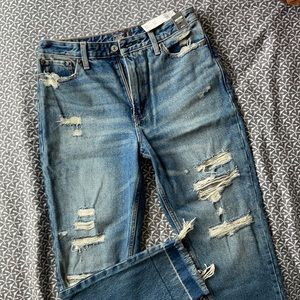 NWT A&F Annie high rise girlfriend jeans